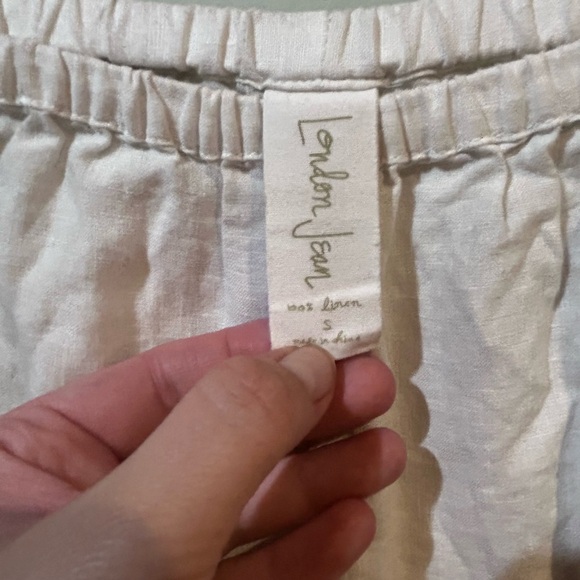 LONDONJEAN Cream A-Line Skirt - Picture 3 of 5